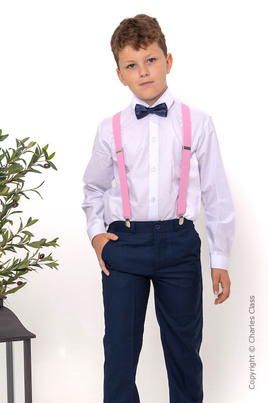 Pink trouser suit for wedding online